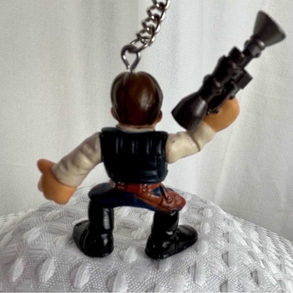 Purse Charm Star Wars‎ Han Solo with Blaster Key Chain - Picture 4 of 8